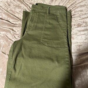 Kut from the Kloth Sage Green wide Leg Jeans (Meg high rise) size 12